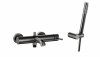 ARMATURA KRAKÓW KFA bateria wannowa pozioma z natryskiem punktowym PREMIUM MOZA GUN METAL 5034-520-61
